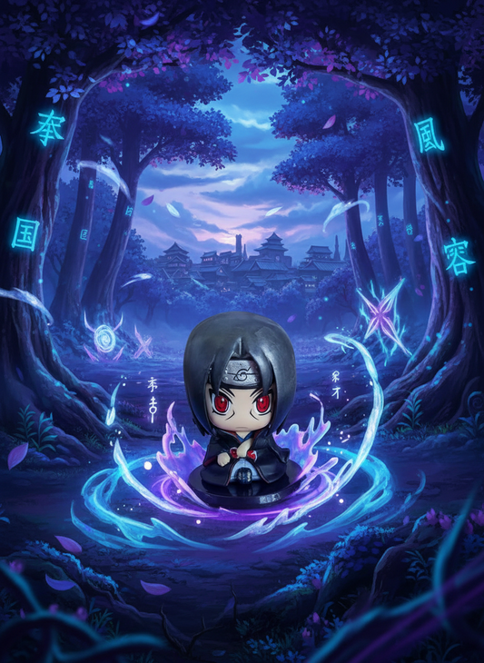 Naruto Shippuden Itachi Uchiha Akatsuki Chibi Figure Collectible